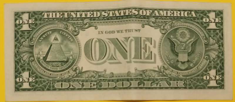 ONE US DOLLAR BANKNOTE