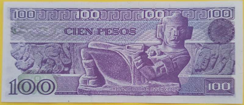 MEXICO 1982 100 PESOS BANKNOTE