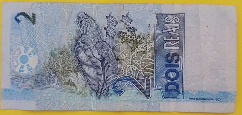 BRAZIL 2 REALS BANKNOTE