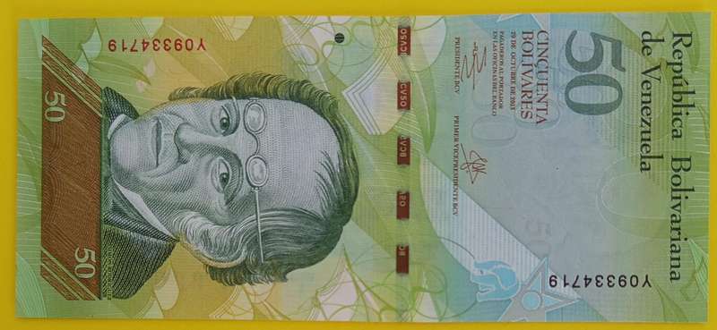 VENEZUELA UNC 50 BOLIVARES