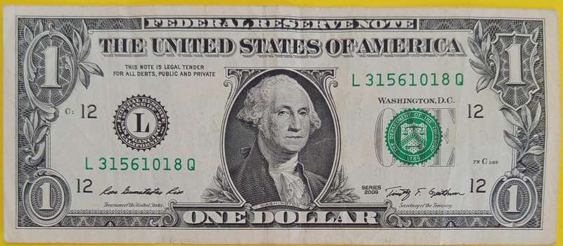 US DOLLAR BANKNOTE