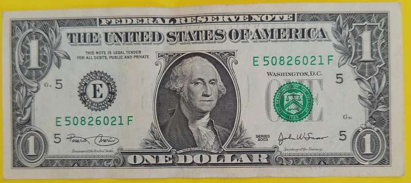 US DOLLAR BANKNOTE