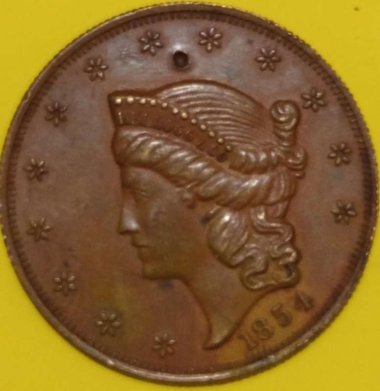 1854 'COPY' SAN FRANSISCO 20 DOLlAR