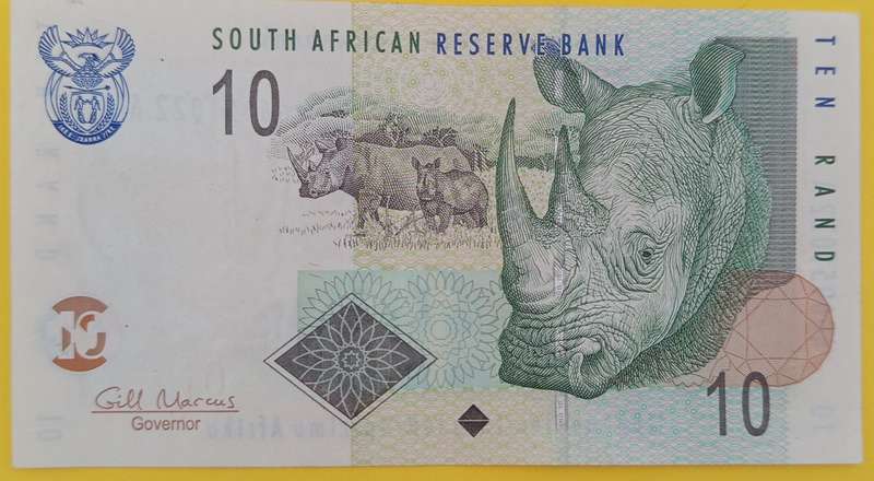 GILL MARCUS R10 BANKNOTE