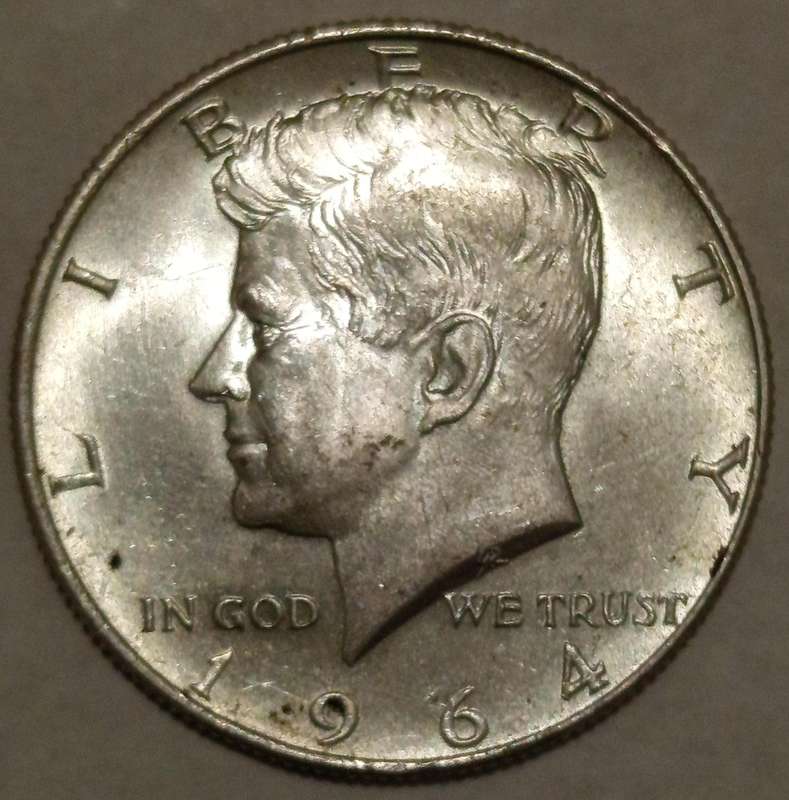 1964 HALF DOLLAR *90% SILVER* USA