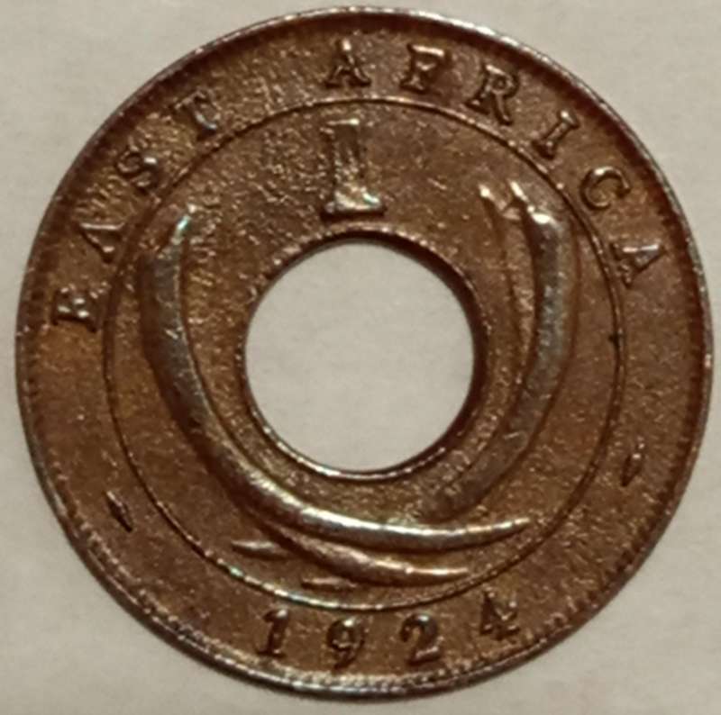 1922 EAST AFRICA 1 CENT COIN