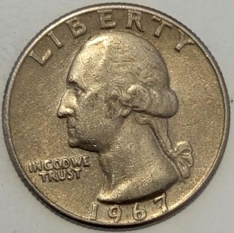 1967 QUARTER DOLLAR USA