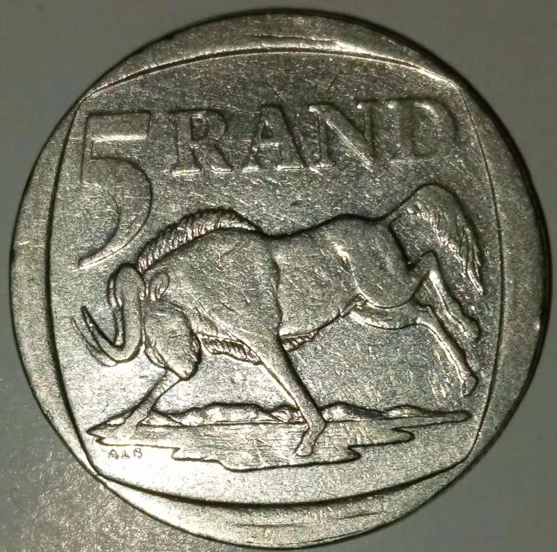 1999 FIVE RAND COIN