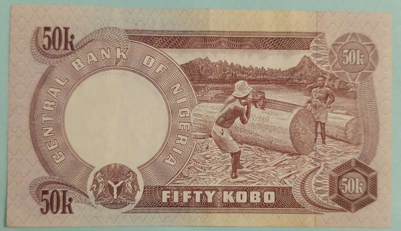 1973-1978 SERIES NIGERIA 50 KOBO