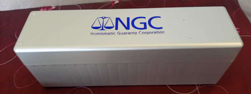 ***NGC COIN HOLDER/CONTAINER + 2 GRADED NGC COINS***