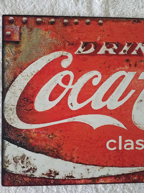 COCA-COLA, ADVERTISEMENT REPRODUCTION - PRINT ON WOOD (LARGE)