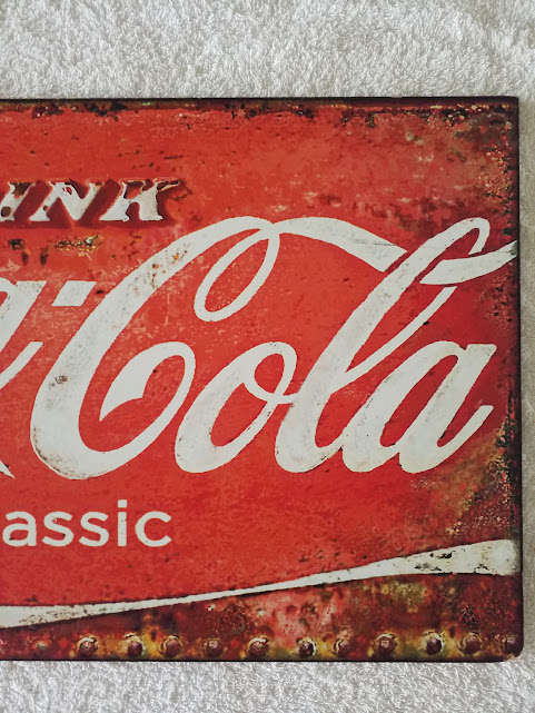 COCA-COLA, ADVERTISEMENT REPRODUCTION - PRINT ON WOOD (LARGE)