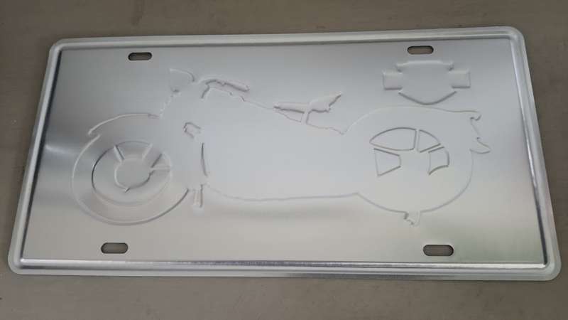 HARLEY-DAVIDSON REPRODUCTION "VINTAGE THEMED" METAL HANGING SIGN - "NUMBER PLATE"