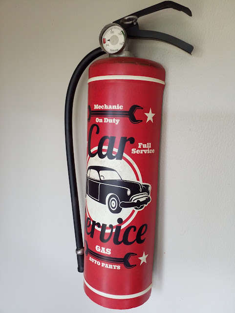 DECORATIVE METAL, WALL HANGING SIGN "CAR SERVICE - Mechanic on Duty" THEMED