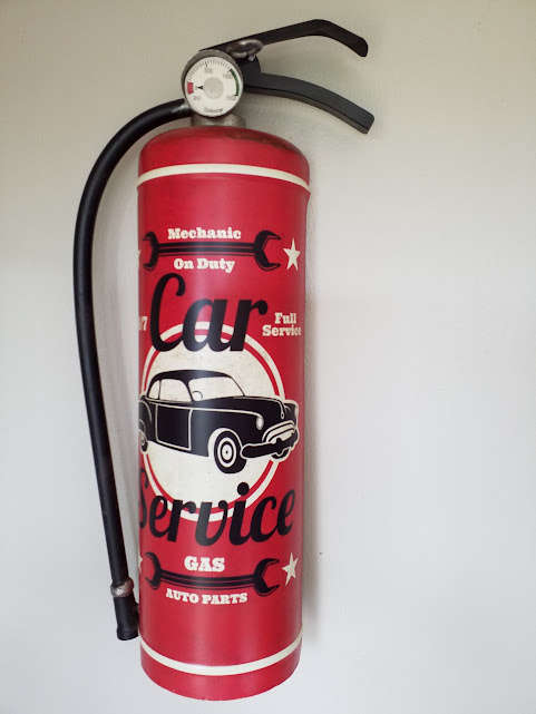 DECORATIVE METAL, WALL HANGING SIGN "CAR SERVICE - Mechanic on Duty" THEMED