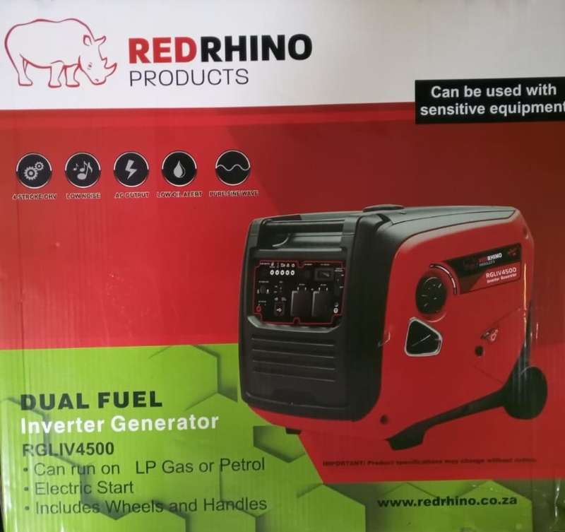 Red Rhino - 4.0kW Dual Fuel Inverter Generator - 4.3KVA