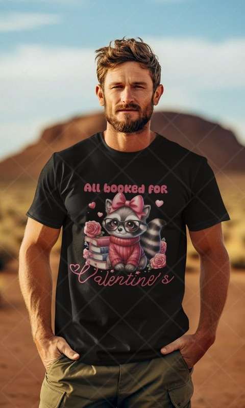 Booked For Valentines -  Adult & Kids Valentine Tshirt (Select Size at Checkout)