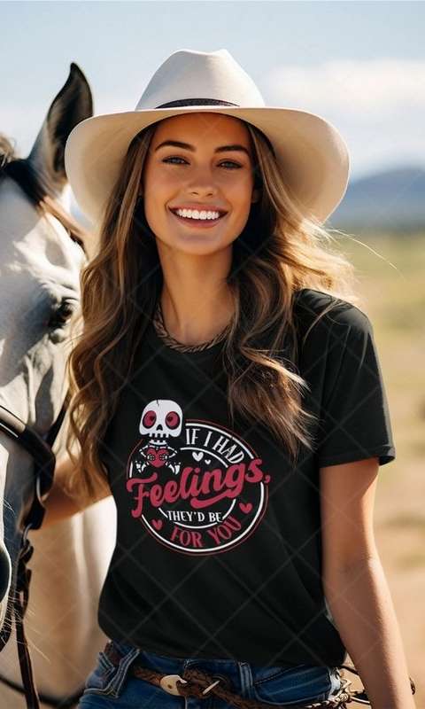 If I Had Feelings They Would Be For You - Adult & Kids Valentine Tshirt (Select Size at Checkout)