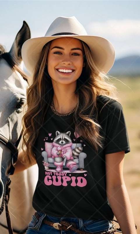 Not Today Cupid - Adult & Kids Valentine Tshirt (Select Size at Checkout)