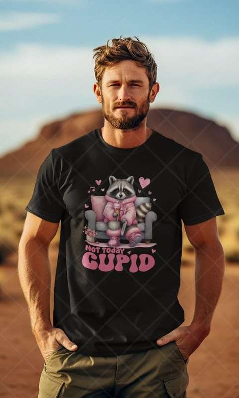 Not Today Cupid - Adult & Kids Valentine Tshirt (Select Size at Checkout)