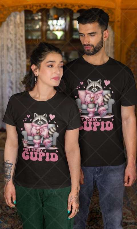 Not Today Cupid - Adult & Kids Valentine Tshirt (Select Size at Checkout)