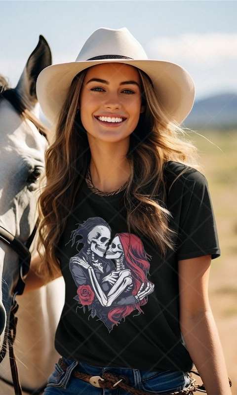 Gothic Love - Kids & Adult Valentine Tshirt Sloth (Select Size at Checkout)