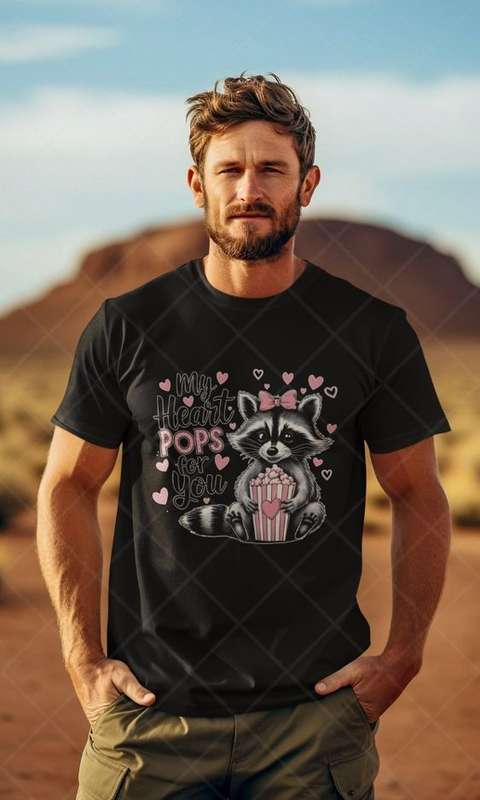 My heart pops for you! - Kids & Adult Valentine Tshirt Sloth (Select Size at Checkout)