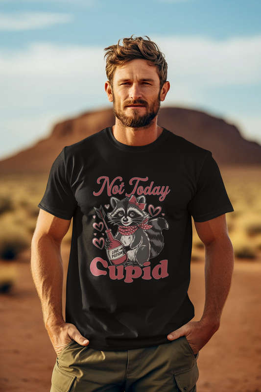 Not Today Cupid - Kids & Adult Valentine Tshirt Sloth (Select Size at Checkout)