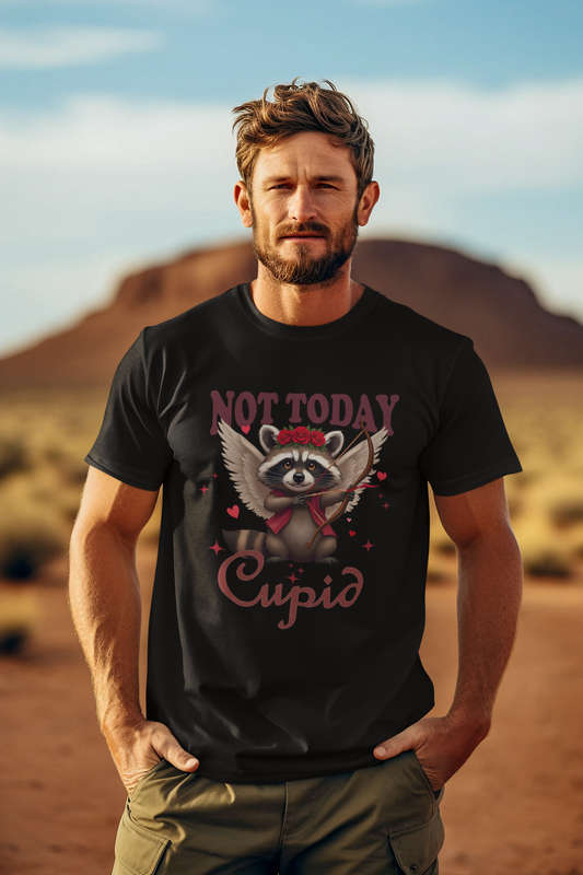 Not Today Cupid - Kids & Adult Valentine Tshirt Sloth (Select Size at Checkout)