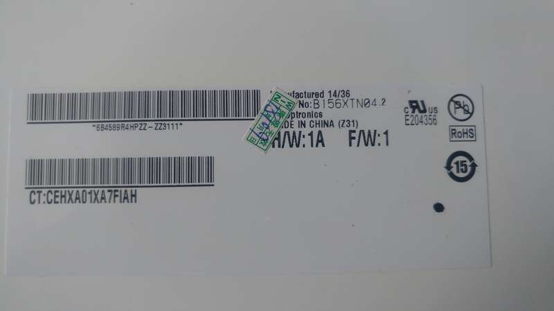 B156XTN04 Laptop LCD 15.6 Inch 30 Pin