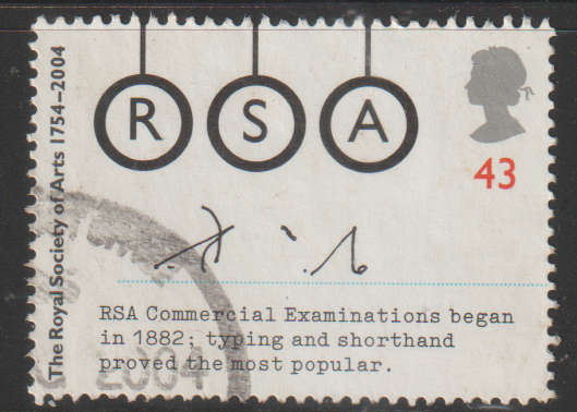 ENGLAND 2004 The 250th Anniversary of the Royal Society of Arts ULH SG 2474