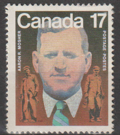 CANADA 1981 The 100th Anniversary of the Birth of Aaron R. Mosher, Founder of Canadian LaULH SG 1022
