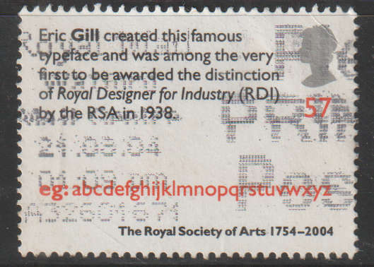 ENGLAND 2004 The 250th Anniversary of the Royal Society of Arts ULH SG 2477