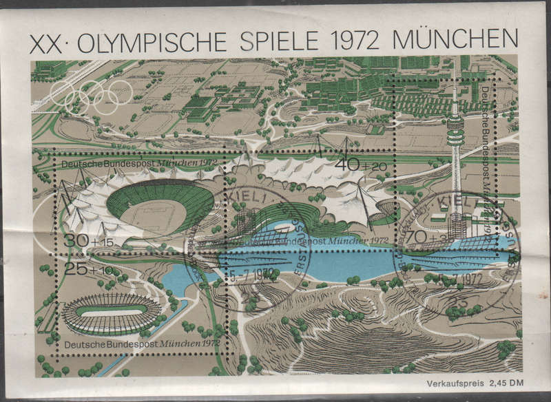 GERMANY 1972 Olympic Games - Munich, Germany CTO SG 1625