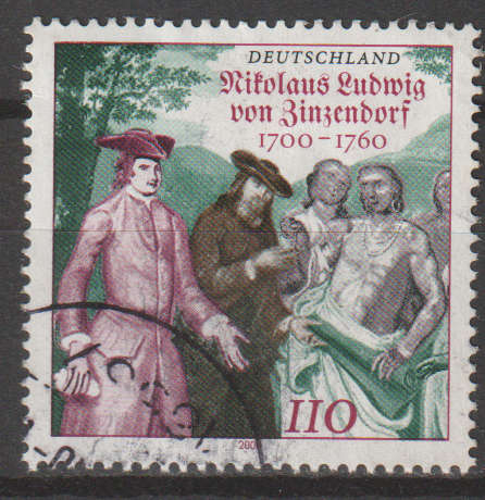 GERMANY 2000 The 300th Anniversary of the Birth of Nicolaus Ludwig, 1700-1760 ULH SG 2964