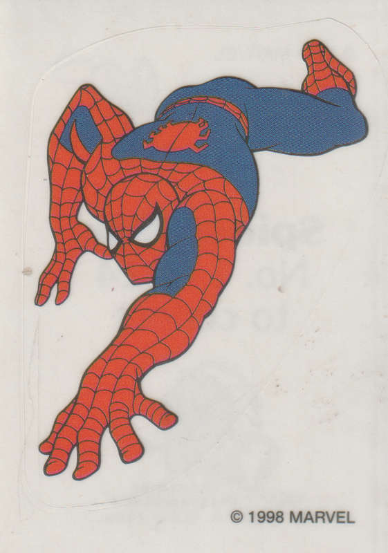 SPUR COLLECTABLE SPIDER MAN POSTER STICKER #1