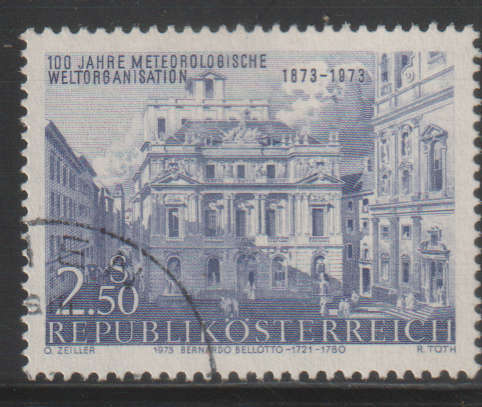 AUSTRIA 1973 The 100th Anniversary of the World Meteorological Organization UNH SG 1668