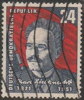 DDR 1951 Karl Liebknecht ULH SG E51
