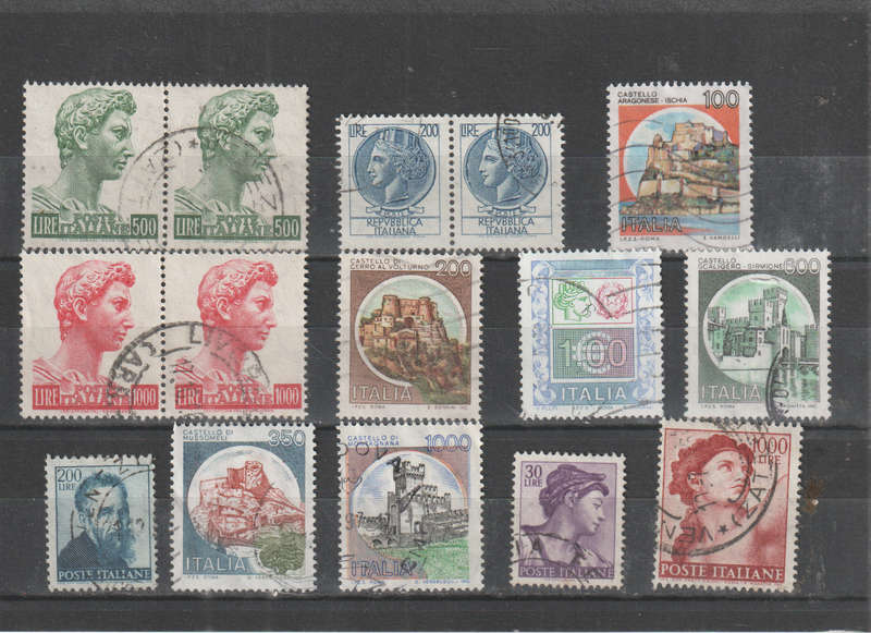 ITALY SELECTION BID PER STAMP TO TAKE ALL