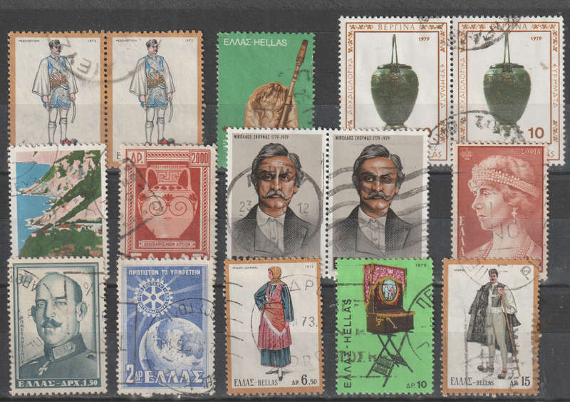 GREECE SELECTION BID PER STAMP TO TAKE ALL