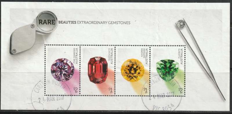 AUSTRALIA 2017 Gemstones - Rare Beauties UNH SG 4700
