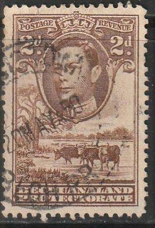 BECHUANALAND 1938 -1944 King George VI and Landscape ULH SG 121