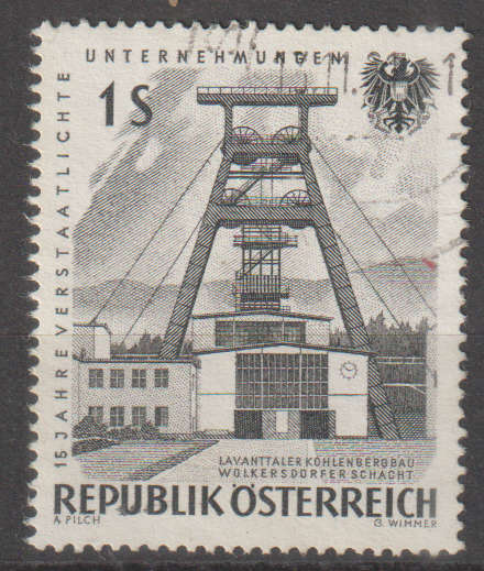 AUSTRIA 1961 The 15th Anniversary of Nationalised Industry ULH SG 1370