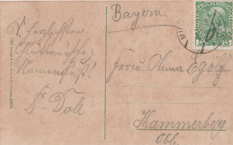 EARLY USED POST CARD AUSTRIA