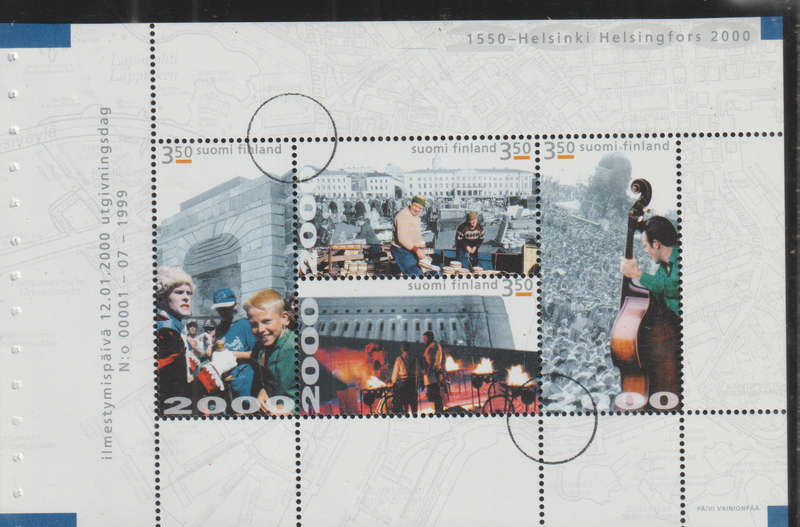 FINLAND 2000 Helsinki - European Capital of Culture Year 2000 CANCELLED WITH CIRLE ? SG 1581/7/8/9