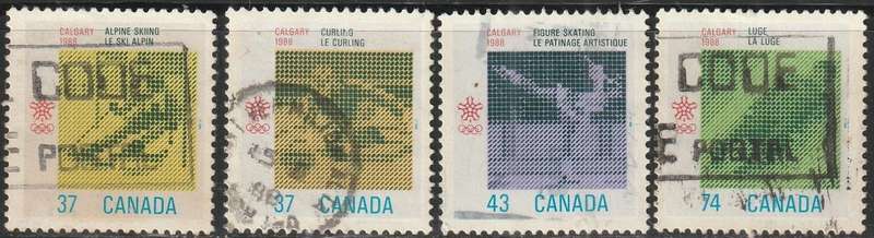 CANADA 1988 Winter Olympic Games - Calgary, Canada ULH SG 1281-4