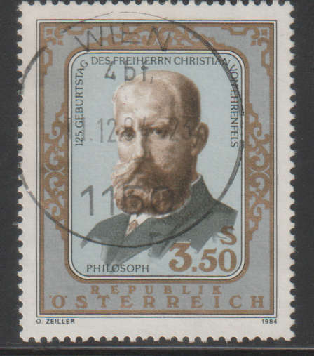 AUSTRIA  1984 The 125th Anniversary of Christian Freiherr von Ehrenfels UNH SG 2024