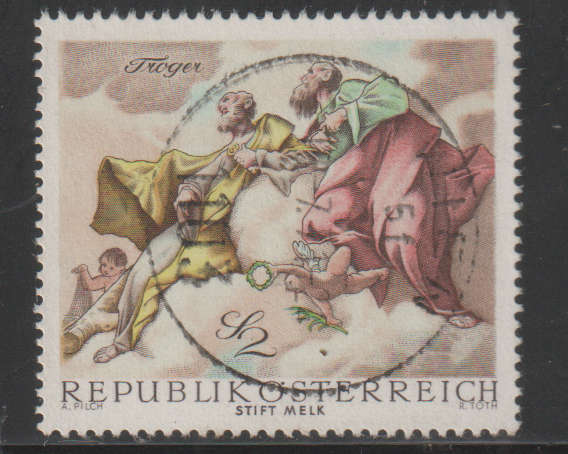 AUSTRIA 1968 Baroque Frescoes UNH SG 1537