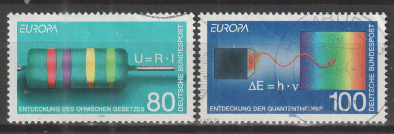 GERMANY 1994 EUROPA Stamps - Great Discoveries ULH SG 2574/5