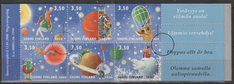 FINLAND  2000 Astronomy CANCELLED WITH CIRLE ? SG 1575-80